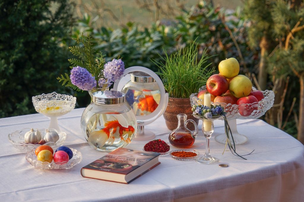 Table des 7 choses, haft sin, pour nowruz